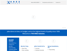 Tablet Screenshot of krezgroup.com